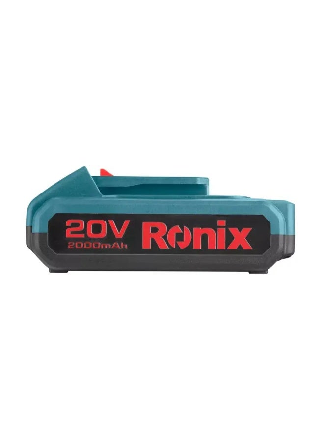 Ronix 8990 20V 2Ah Li-Ion Battery, LED Indicator, German Technology #Ronix 8990 - Image 4
