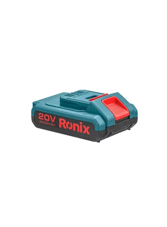 Ronix 8990 20V 2Ah Li-Ion Battery, LED Indicator, German Technology #Ronix 8990 - Image 3