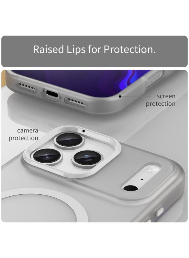 Drop-resistant, reinforced plastic back cover compatible with iPhone 17 pro max - Clear - Image 3