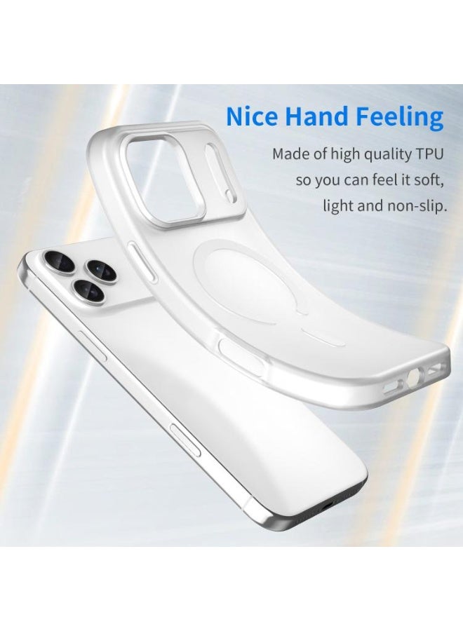Drop-resistant, reinforced plastic back cover compatible with iPhone 17 pro max - Clear - Image 4