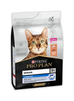 PURINA Pro Plan Senior 7+ Longevis Cat Food with Salmon - 3KG  - Image 1