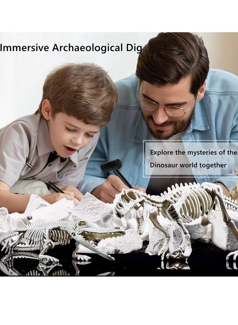 Cool Baby COOLBABY Kids Dinosaur Digging Kit, Dinosaur Fossil Digging Kit Jurassic Park Toy Boy Toys 6-12 Years Old, DIY Science Kit Educational Toys for Kids… - Image 4