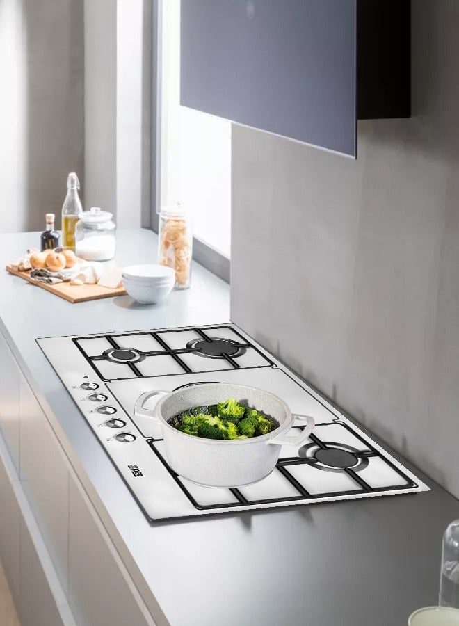 XPER Built-in Gas Hob - 86 cm - 5 Burners - Turkish -Steel - XPBH90ENG - Image 5