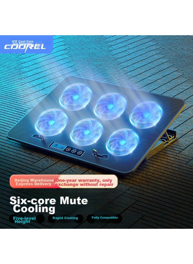 Ice Coorel A9 Laptop Cooling Pad With Screen Compatible With Lenovo/dell/apple/thinkpad - Image 1