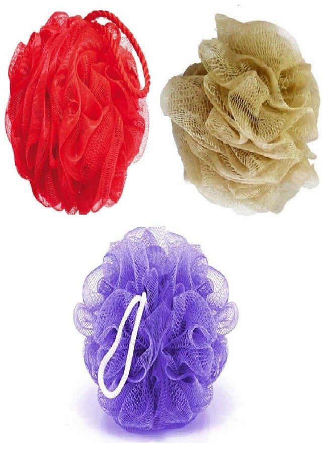 WISDOM- Luxury Bathing Round Loofah for Men and Women (Couples Pack of 2) (RANDOM COLOUR) - Image 4