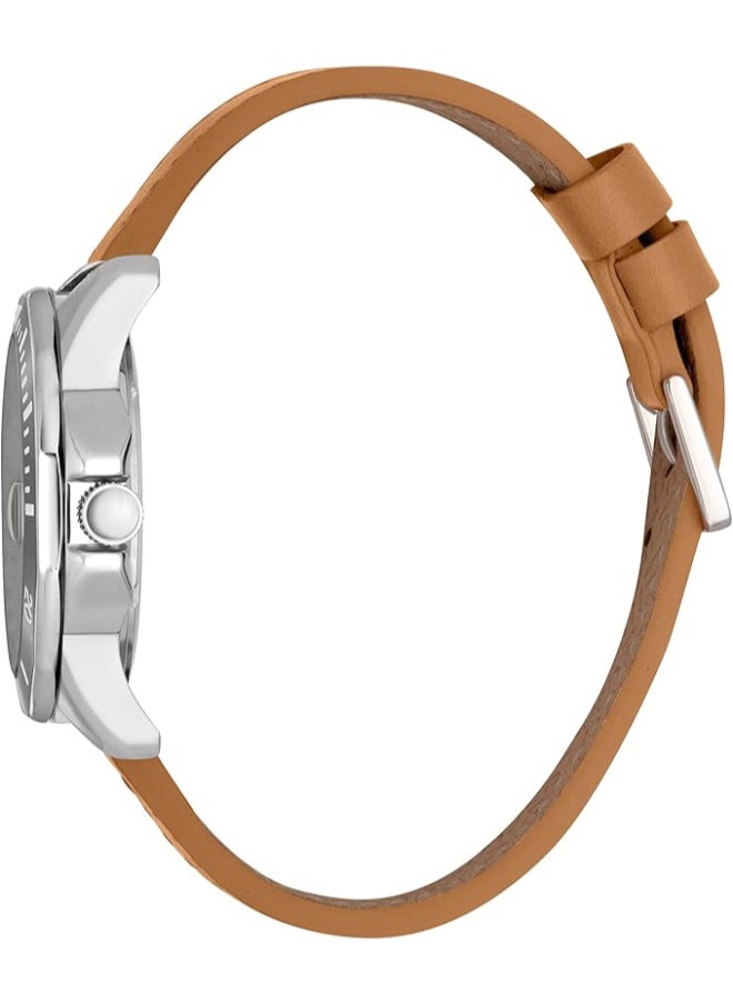 ESPRIT Men's Analog Round Shape PU Leather Wrist Watch ES1G367L0035  - Image 4