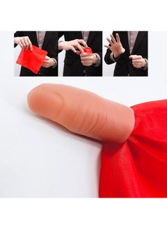 MilesMagic Magician'S Plastic Thumb Tip With Silk Gimmick | Close Up Fake Thumb Vanishes Hanky Trick | Appearing Disappearing Street Or Stage For Real Invisible Finger Magic Tricks  - Image 2