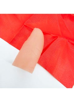MilesMagic Magician'S Plastic Thumb Tip With Silk Gimmick | Close Up Fake Thumb Vanishes Hanky Trick | Appearing Disappearing Street Or Stage For Real Invisible Finger Magic Tricks  - Image 5