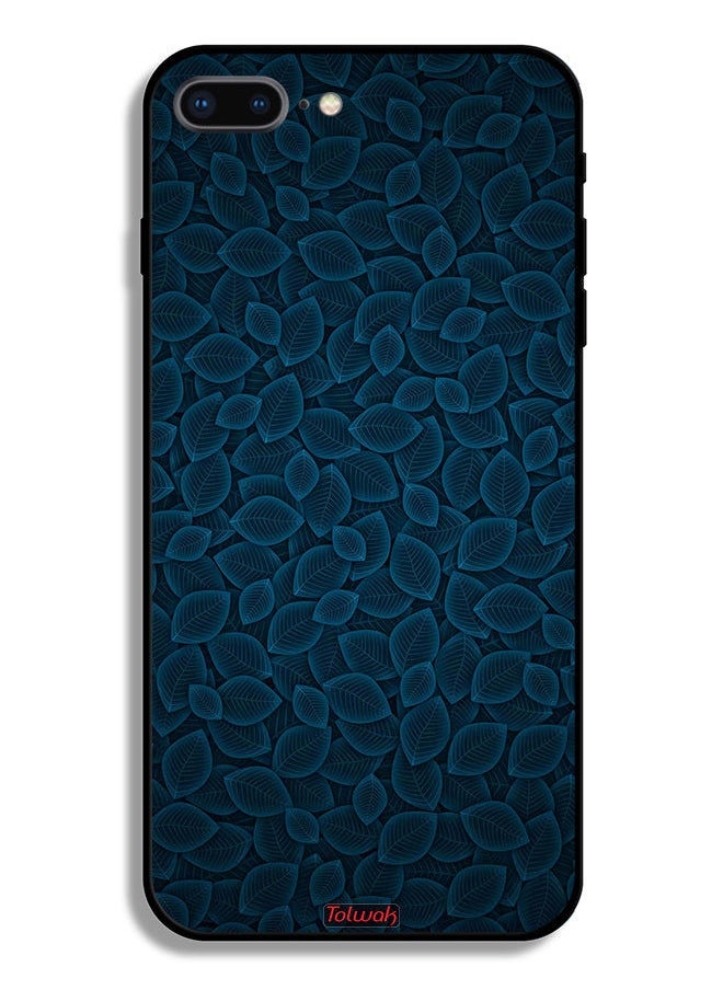 Tolwak Apple iPhone 7 Plus Protective Case Digital Art Leaves Pattern  - Image 2