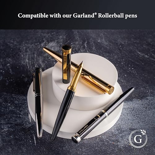 Garland Safety Ceramic Rollerball Refill, Stainless Steel Tip, 0.6mm Medium Point, Smooth Writing German Ink, Schmidt 888 Size, 3 Pack (Black) - Image 3
