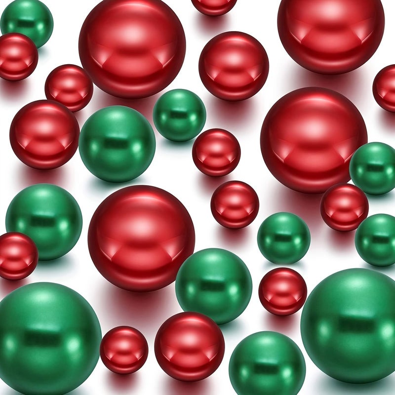 192 Pcs Red And White Holeless Artificial Pearl Vase Fillers For Wedding Home Decor - Image 5
