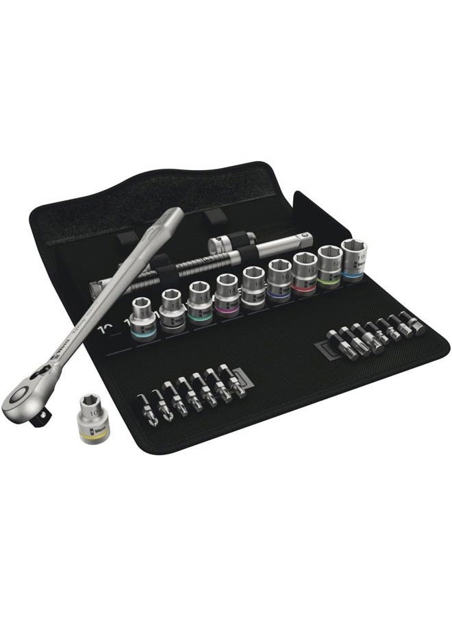 Wera 05004078001 | 8100 زايكلوب 1/2" مجموعة مفاتيح رافعة معدنية + حقيبة أدوات - 28 قطعة - Image 3
