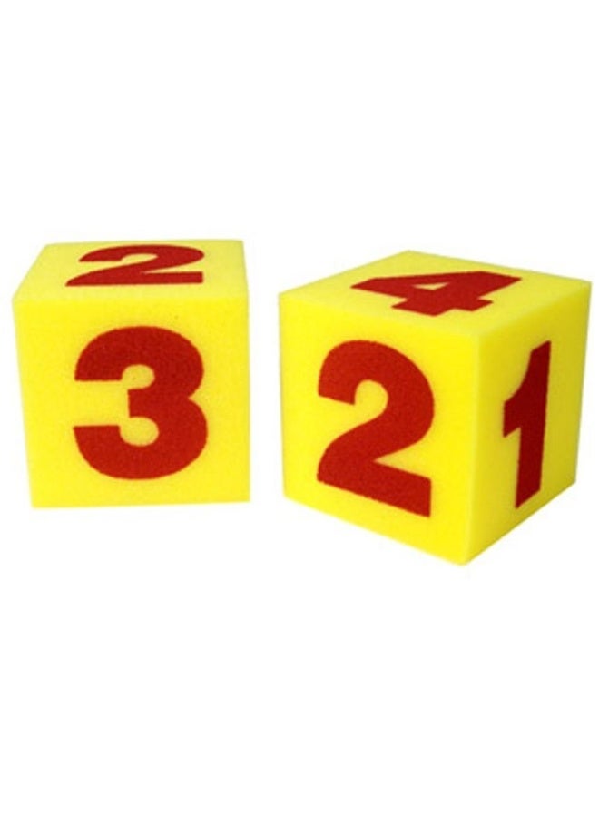 ليرننج ريسورسز مكعبات رقمية ناعمة عملاقة من Learning Resources، مجموعة من قطعتين، نرد إسفنجي مناسب للأطفال لألعاب الرياضيات المبكرة، مثالي للأطفال من سن 3 سنوات فما فوق - Image 1