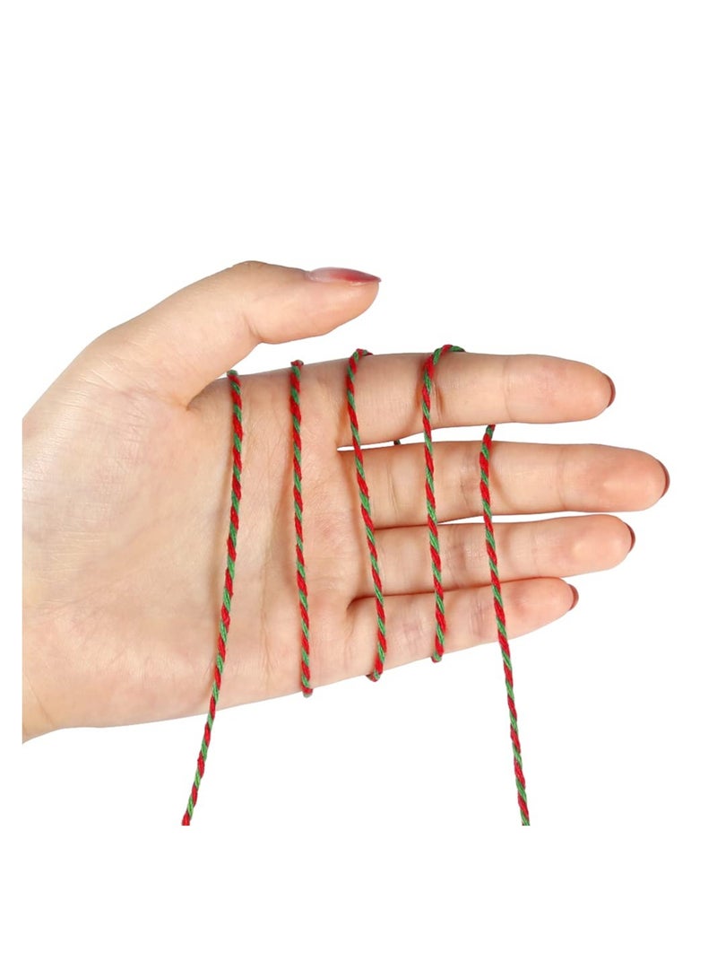 SYOSI 2 Rolls Colored Cotton Rope 200m 2MM Solid Wrapping Twine Durable Butchers String for Gift Meat Crafts Garden Wedding Decoration Packaging Thread - Image 4