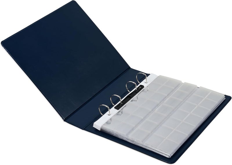 FIS Coin Album - Chocolate Brown, 250x270mm, Metal Binding Ring, 5x4cm Pockets - Image 5