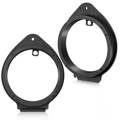 NuIth Aftermarket Front & Rear Door Speaker Adapter Spacer Ring for GM GMC 2006-2019, Chevy 2006-2021, Cadillac 2007-2014 Vehicles 6.5 Inch Speaker Bracket Installation 2 Pack - Image 1