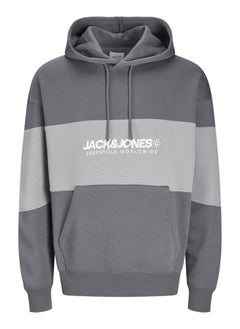 JACK & JONES Graphic Print Pocket Detait Pull Over Hoodie  - Image 5