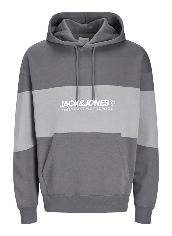 JACK & JONES Graphic Print Pocket Detait Pull Over Hoodie  - Image 5