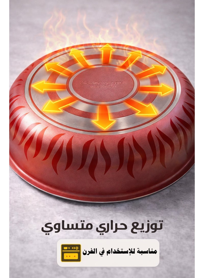 إكسترا طقم صواني فرن دائرية 3 قطع للخبز والبيتزا سماكة عالية غير لاصقة مصنوعه من التيفال الأصلي مقاسات 22/24/26 - Image 5