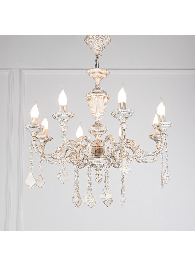 tbshomelamp Metal-Boho Celling Lighting White  60x40 cm  - Image 1
