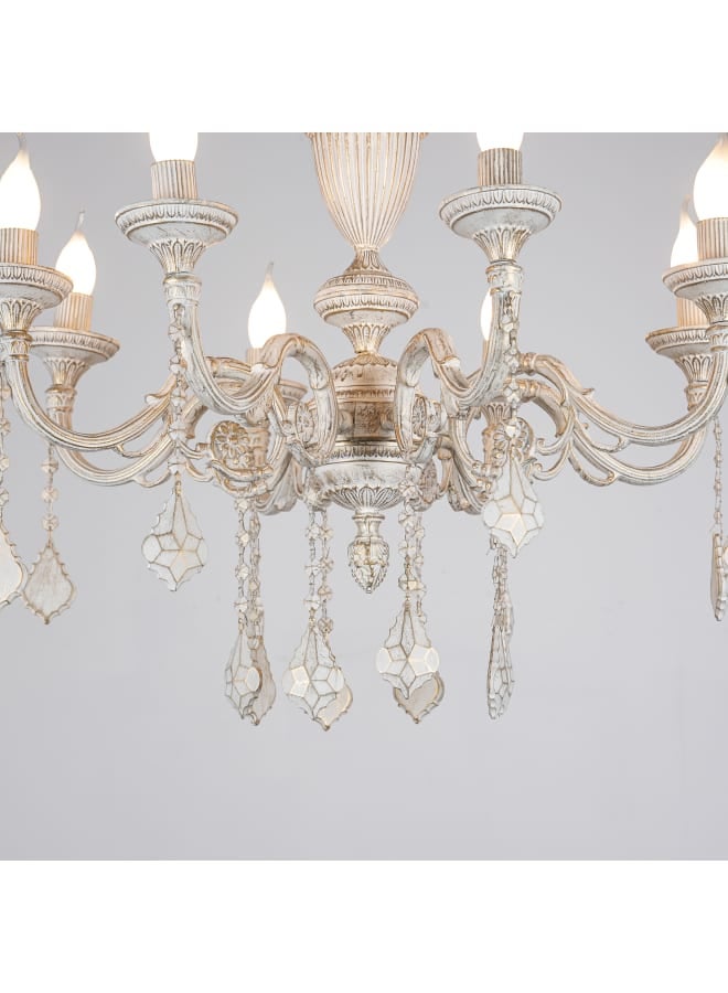 tbshomelamp Metal-Boho Celling Lighting White  60x40 cm  - Image 3