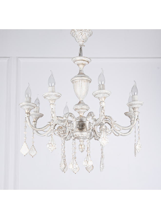 tbshomelamp Metal-Boho Celling Lighting White  60x40 cm  - Image 2