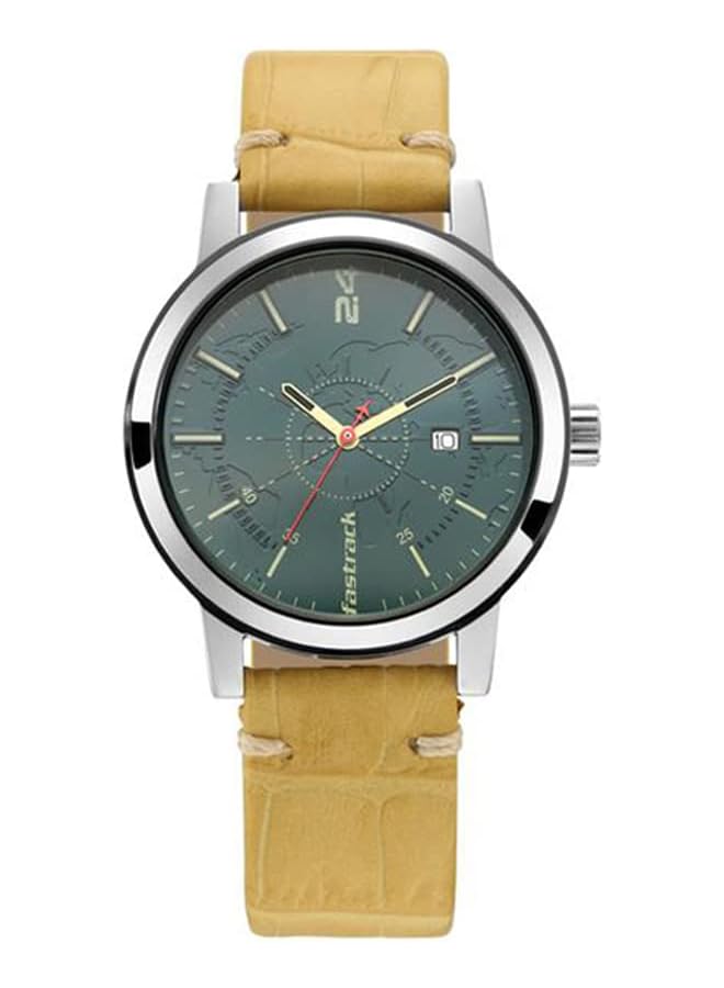 fastrack Tripster Analog Green Dial Men Watch 3245Sl01 Nn3245Sl01 - Image 1