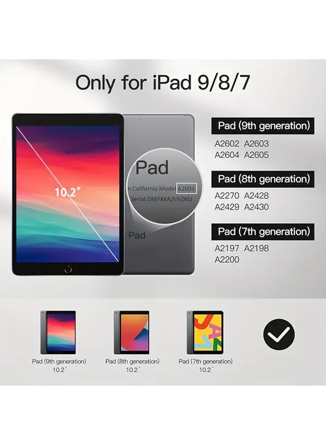 Pink Faux Leather Frosted Protective Case for iPad 10.2 Inch 7th 8th 9th Generation - Image 3