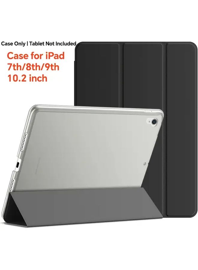 Pink Faux Leather Frosted Protective Case for iPad 10.2 Inch 7th 8th 9th Generation - Image 1