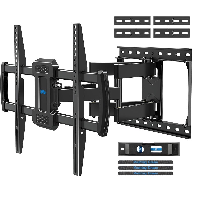 Mounting Dream TV Wall Mounts Bracket for Most 42-84 Inch TVs, UL Listed Premium TV Mount Full Motion with Articulating Arms, Max VESA 600x400mm and 100LBS, Fits 16", 18", 24" Studs, MD2296-24K - Image 1