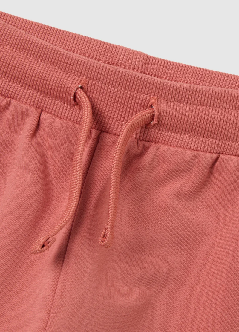 Ovs GIRLS' PINK COTTON TROUSERS WITH REGULAR FIT