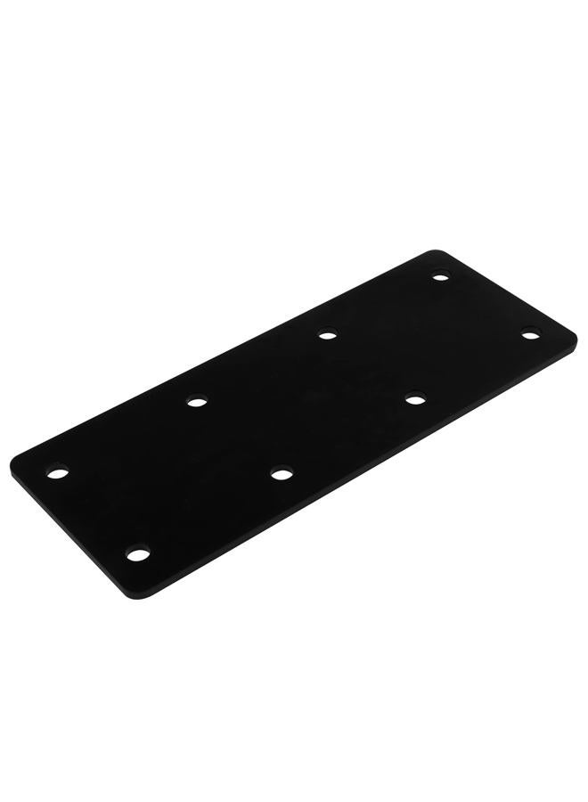 OTTFF 6 Pcs Black Flat Straight Mending Plate, 6-1/2" x 2-5/8" Steel Repair Brace Bracket, 2.9mm Thick - Image 3