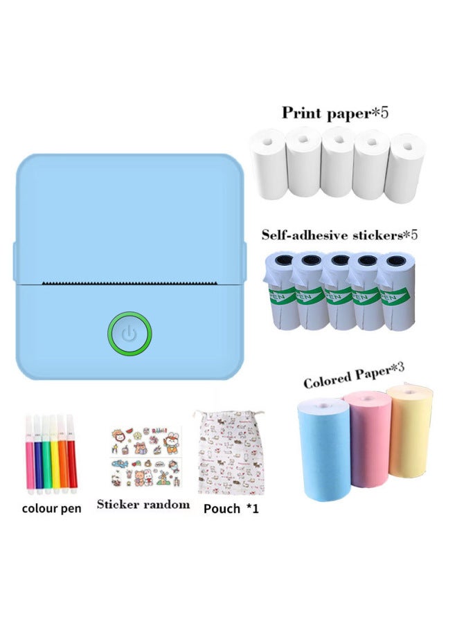 New Mini Small Portable Bluetooth Wrong Question Printer Photo Text Hand Account Tag Mini Printer - Image 1