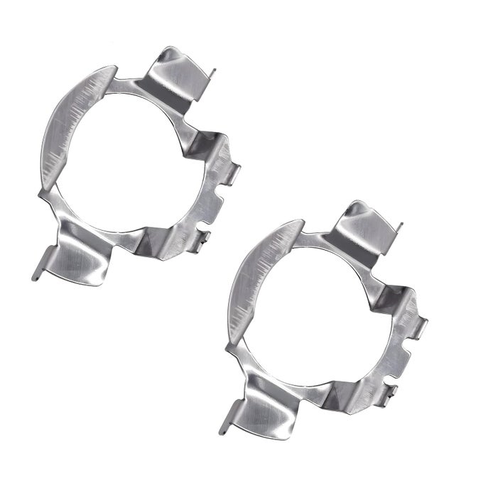 1 Pair Car H7 Led Headlight Bulb Adapter H7 Led Headlamp Bulb Base Holder Socket Retainer Compatible With A3 A4 X5 Eclass Regal And More Vehicle H7 Adapter Holders