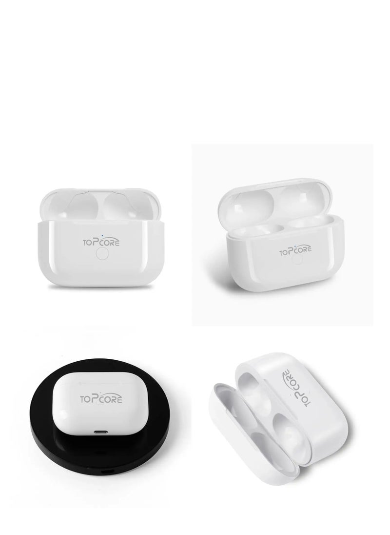True Wireless Earbuds, In-Ear Bluetooth 5.0 Headphones 4-Mics ENC Clear Call, Bluetooth Earbuds Touch Control 30H Playtime, Light-Weight Earphones