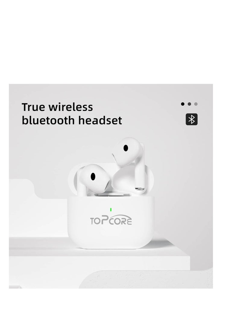 True Wireless Earbuds, In-Ear Bluetooth 5.0 Headphones 4-Mics ENC Clear Call, Bluetooth Earbuds Touch Control 30H Playtime, Light-Weight Earphones