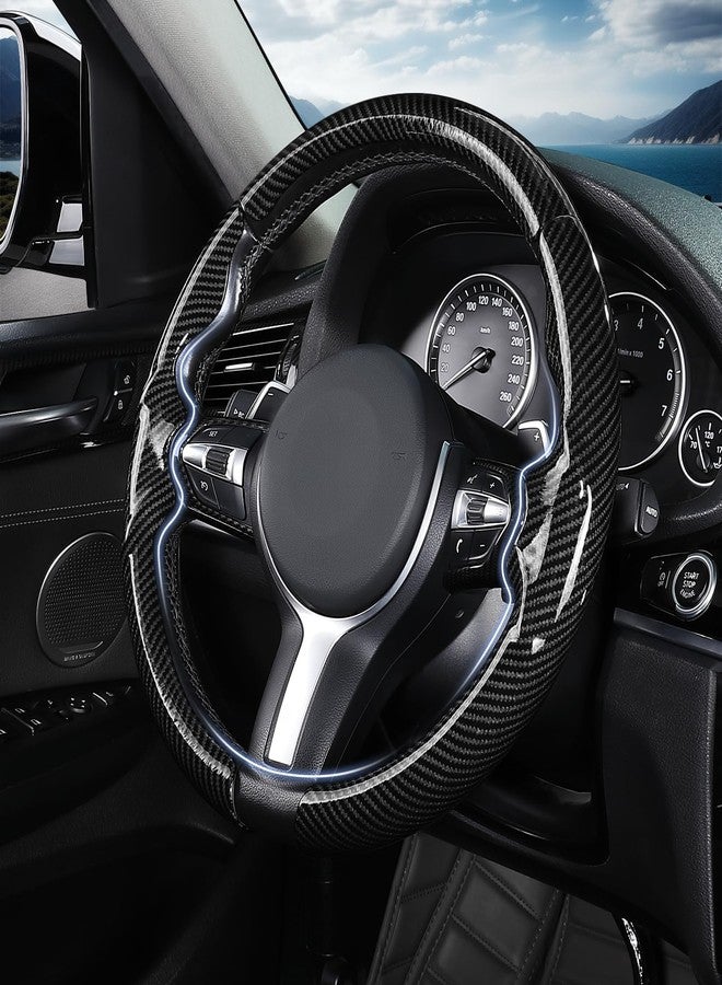 Aotoyou Steering Wheel Cover for BMW X3(2014-2017) X5(2014-2018) 3 Series(2012-2019) 5 Series(2014-2016) 328i 320i 330i 325i 528i 535i 530i 540i M3 2 4 6 Series X4 X6 M2 M4 M5 M6 Accessories (Glossy Black) - Image 2