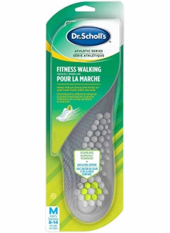 FITNESS WALKING Insoles. Reduce Stress and Strain on your Lower Body while you Walk and Reduce Muscle Soreness (for Men's 8-14)