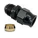 KRD PERFORMANCE 12AN to Fuel Hardline Tube Adapter Fitting 12AN Male Flare to 34 inch 19mm OD Hard Line Tubing Aluminum Black - Image 2