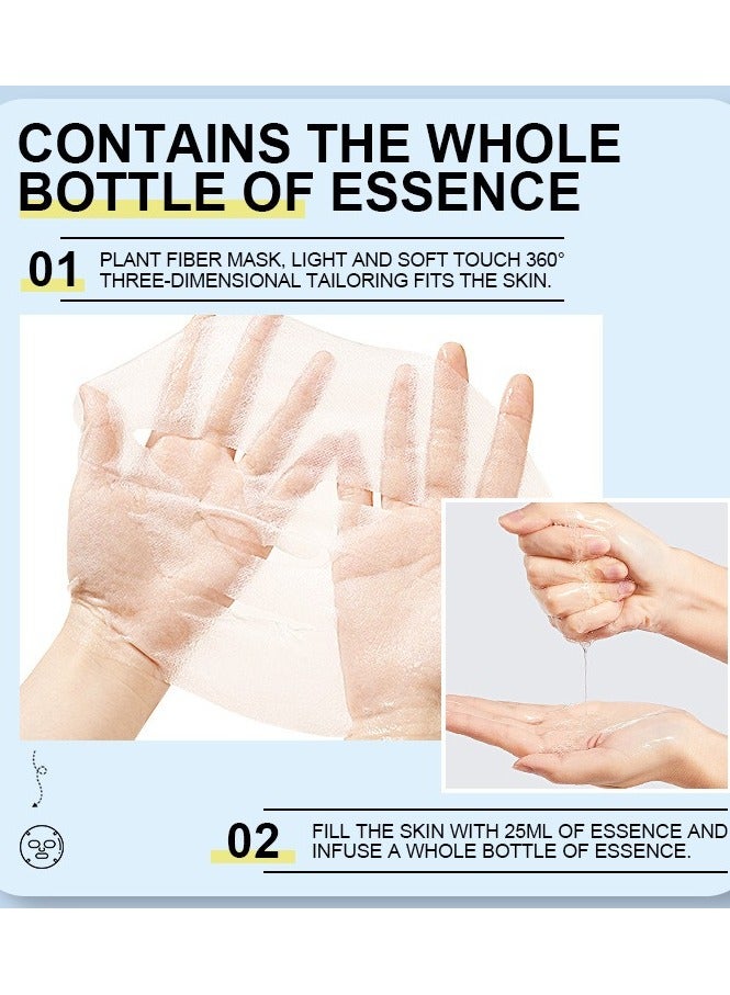 Kormesic Orange Extract Hydrating Brightening Sheet Mask Set - 5 Pack (25ml Each)  - Image 5
