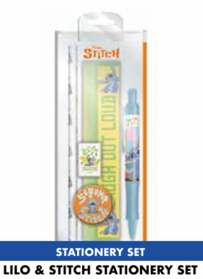 Pyramid Multicolour Printed Stationery Set School