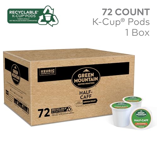 Green Mountain Coffee Roasters Half Caff Keurig SingleServe KCup pods Medium Roast Coffee 72 Count - Image 5