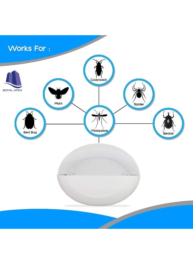 Royal Apex Roska Pest Glue Trap Electric Control System Mosquito Killer And Insect Trap With Adhesive Pad And 8 Watt Uv Lamp Or Ultraviolet Black Light For Bugs Flies Beetles And Moths - Image 3