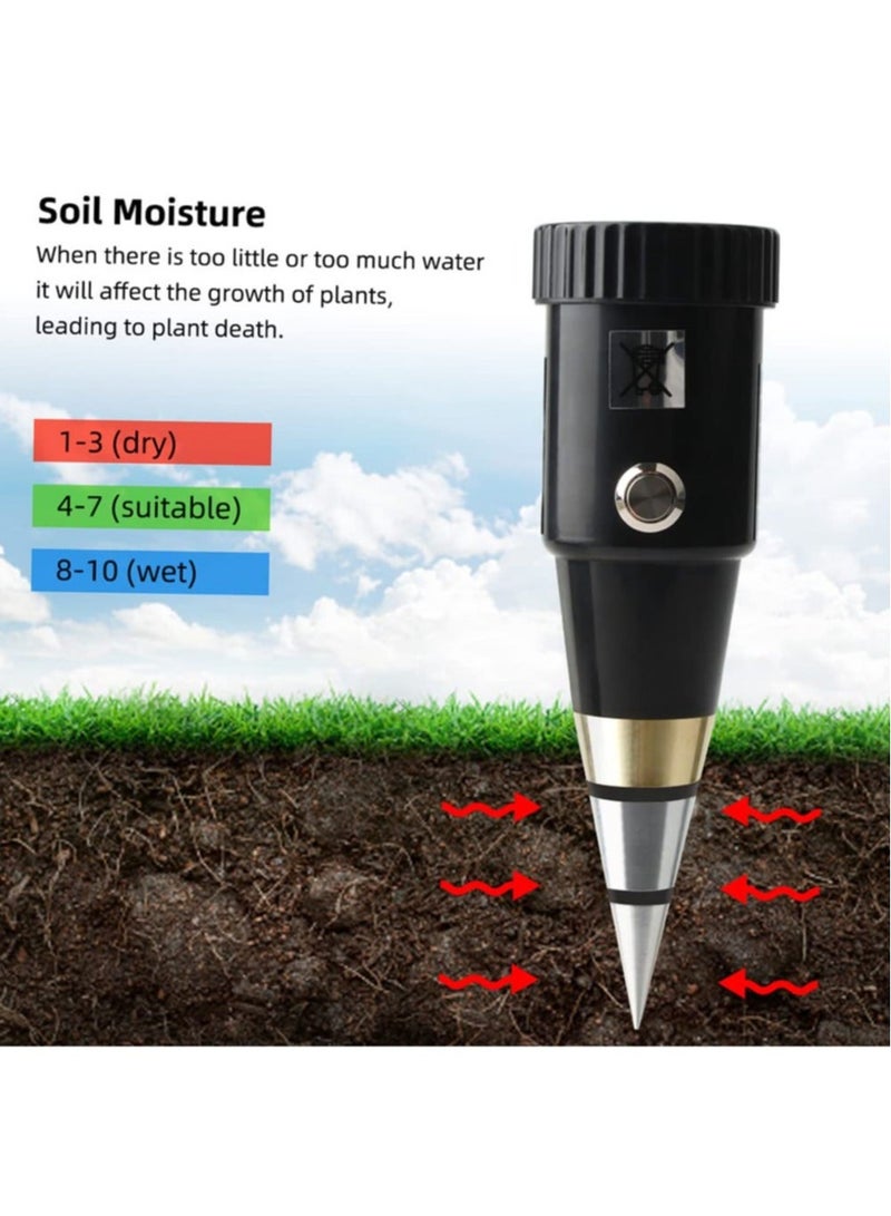 Generic 2-in-1 Soil Moisture and pH Meter, Acidity Humidity Tester with Metal Sensor Probe, pH Hygrometer for Garden Planting  - Image 2