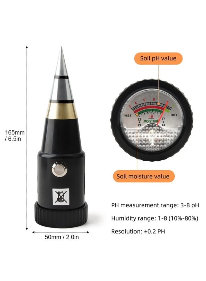 Generic 2-in-1 Soil Moisture and pH Meter, Acidity Humidity Tester with Metal Sensor Probe, pH Hygrometer for Garden Planting  - Image 4