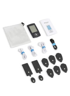 SYOSI Muscle Stimulator Dual Channel TENS EMS Unit 24 Modes for Pain Relief Therapy, Electronic Pulse Massager Muscle Massager with 10 Pads Dust-Proof Drawstring Storage Bag  - Image 5