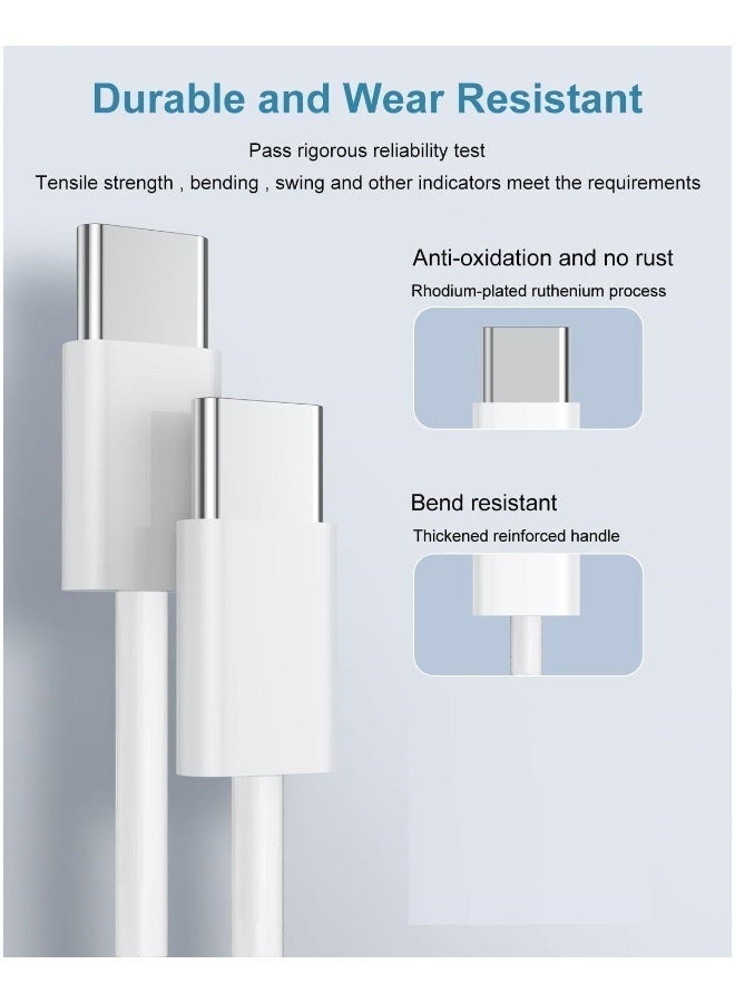 ZapLin iPhone 17, iPhone 16 u0026 iPhone 15 Pro Max Charger With USB C Port 35 Watt with 2M iPhone Fast Charging Cord Type C to C for iPhone 16 / 15 Pro max/15 Pro/15 plus/15, Samsung S24 and all USB C mobiles / Tabs - Image 4