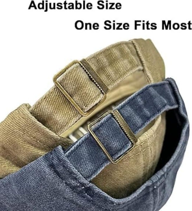 HZYH 2 Pcs Unisex Baseball Cap, Cotton Vintage Washed Distressed Baseball Cap, Low Profile Unstructured Baseball Hat, Adjustable Dad Golf Hat for Men  Women - Image 4