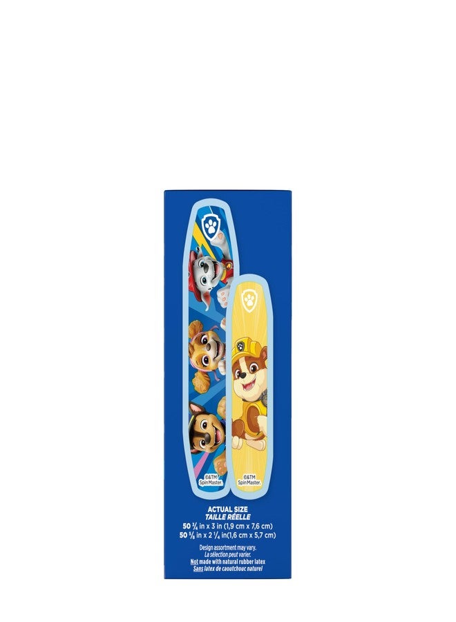 BAND-AID Brand Adhesive Bandages, Fun Nickelodeon Paw Patrol Characters, Decorative Wound Care for Minor Cuts, Scrapes & Burns, Hurt-Free Pad, First Aid Kit Essential, Assorted Sizes, 100 Count - Image 2