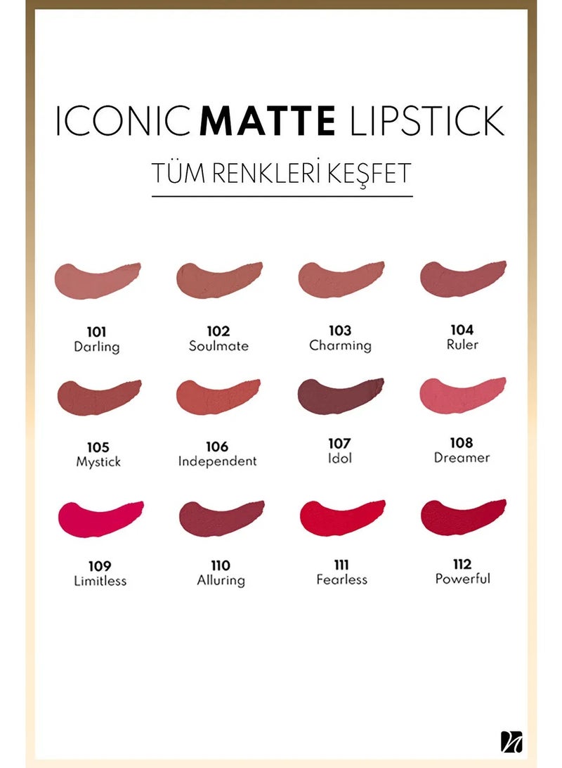 Note Iconic Matte Lipstick 103 | 3.25g - Image 3